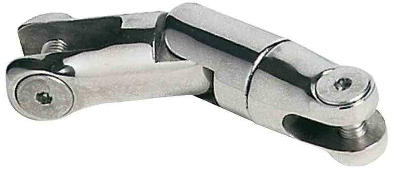 Ultimissimo Modello Attacco Girevole a doppio snodo in Acciaio Inox 6/8 mm