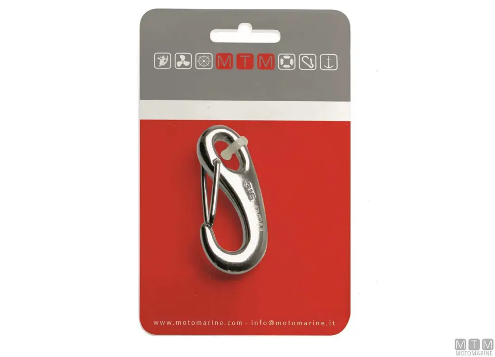 A Buon Prezzo Moschettone closed end card l50mm inox