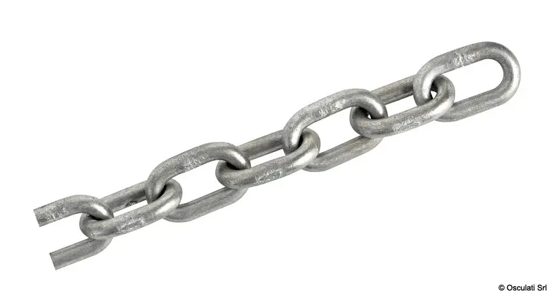Promozione Galvanized calibrated chain 13 mm DIN766 x 100 m