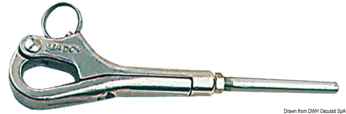 Di Tendenza Moschettone a Pellicano in Acciaio Inox 4 x 8 mm