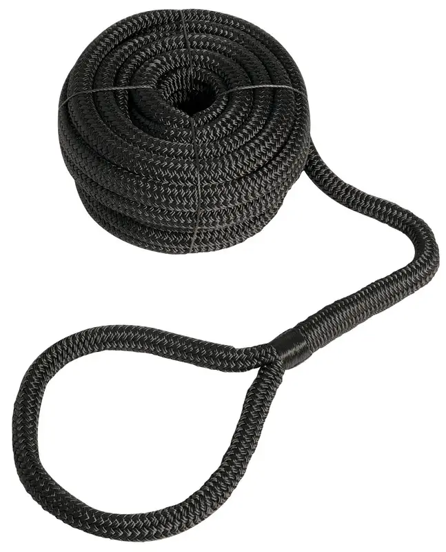 Promozione Cima di Ormeggio ad Alta Tenacità con Occhio Nera 10 mm x 6 m