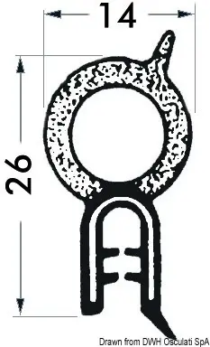 Profilo in PVC per Vetroresina rotolo da 50 m 2-4 mm Ultima Occasione