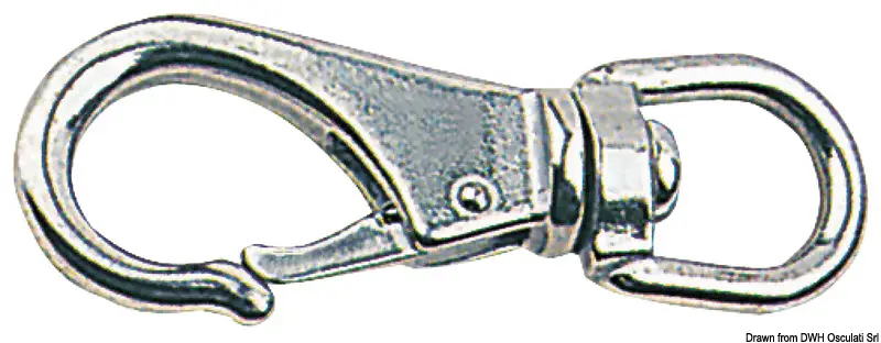 Compra Adesso Moschettone in Acciaio Inox con Girella 69 mm