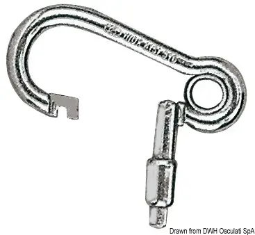 Moschettone in Acciaio Inox con Apertura Esterna 60 mm Offerta Limitata