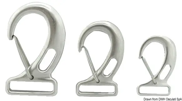 Soddisfatti O Rimborsati Moschettone per Nastro in Acciaio Inox mm 52x26