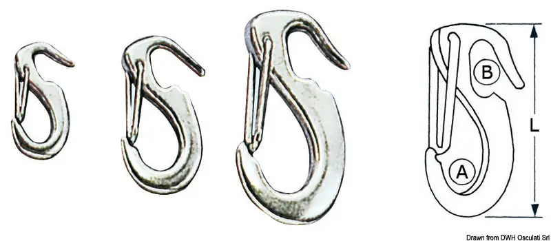 Garroccio in Acciaio Inox mm 50 Spedizione Espresso