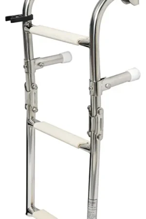 Scaletta Pieghevole in Acciaio Inox Standard 3 Gradini Prezzo Conveniente