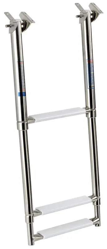 Sconto Scaletta in Acciaio Inox Telescopica a Scomparsa 3 Gradini