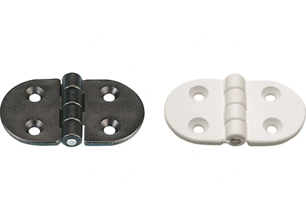 Cerniera ovale 40x70mm pl nera Professionale