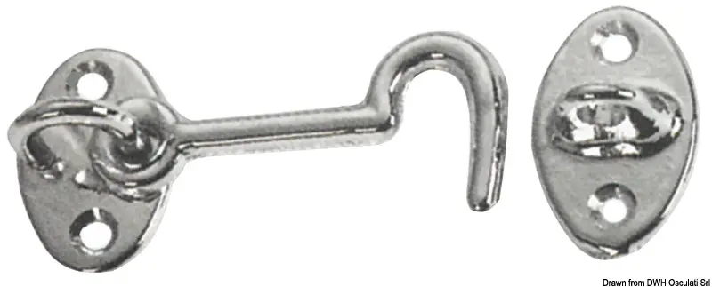 Sconto Gancio in Ottone Cromato 60 mm