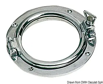 Affare Oblò Tondo a Ghiera Sottile in Ottone Cromato 150 mm