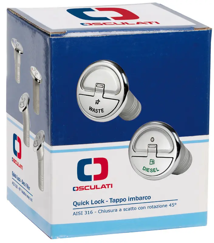 Direttamente Dal Produttore Tappo Imbarco Quick Lock Inclinato Water mm 38