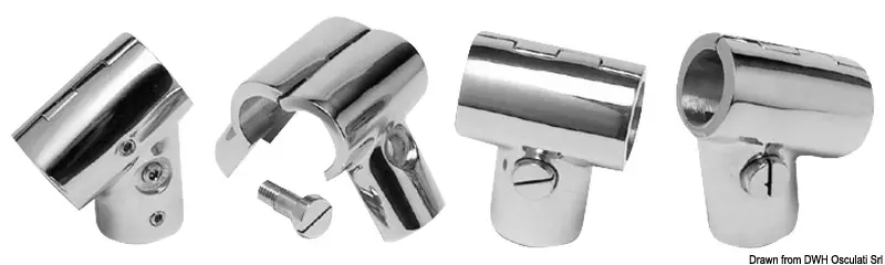 Promozione Raccordo Apribile a T 60° per Pulpito in Acciaio Inox 22 mm