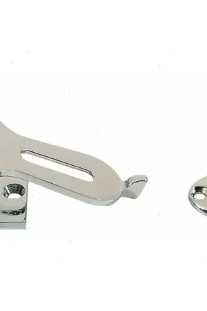 Chiusura Porta Lucchetto Doppia Ribalta in Ottone Cromato 150x35 mm Offerta