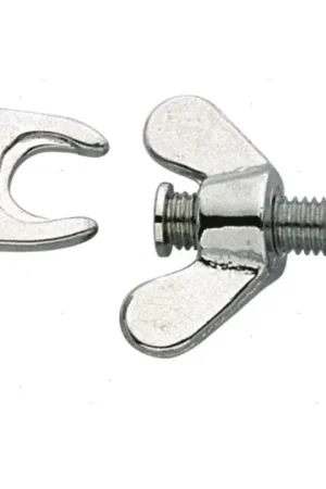 Chiusura a Farfalla in Ottone Cromato 40x38 mm Soddisfatti O Rimborsati