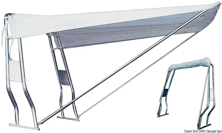 Acquista Ora Tendalino Telescopico Anteriore Bianco per Roll-Bar 120 x 145 cm