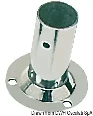 Basetta Tonda 90° in Acciaio Inox 22 mm Offerta Lampo