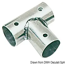 Raccordo a T 90° in Acciaio Inox 22 mm Economico