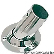 Ultimissimo Modello Basetta Tonda 60° in Acciaio Inox 22 mm