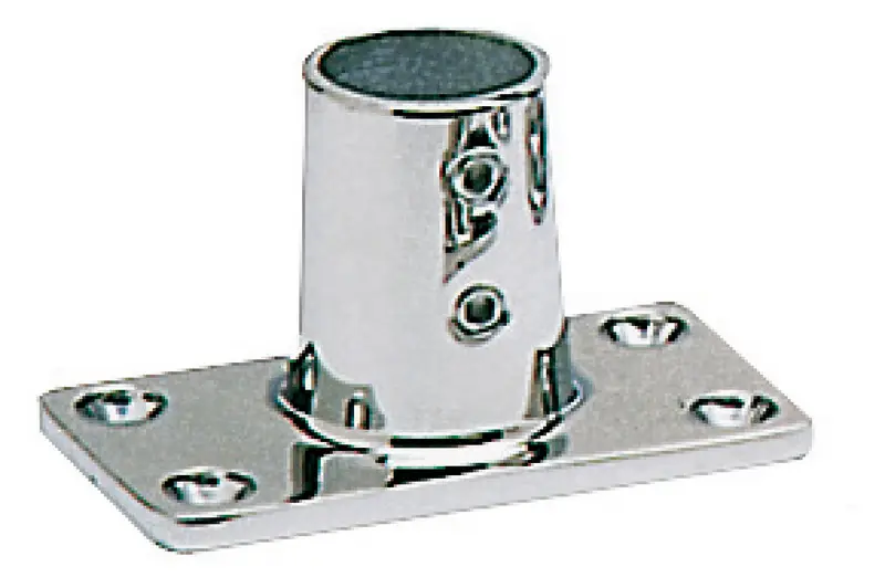 Subito Disponibile Base Rettangolare 90° in Acciaio Inox 22 mm