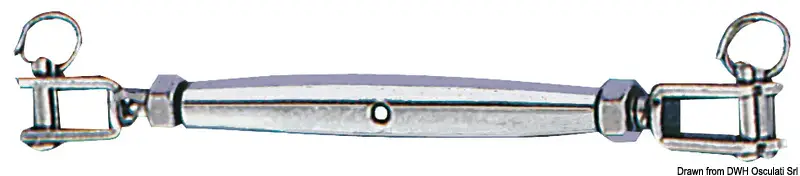 Consegna Rapida Tenditore con due Forcelle Fisse 4 mm