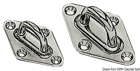 Basetta inox 40x64 mm Novità