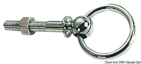 Offerta Limitata Anello snodato ottone cromato 50 mm