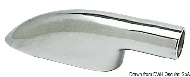 Supporto Corrimano Terminale Sagomato in Ottone Cromato 22 mm Occasione