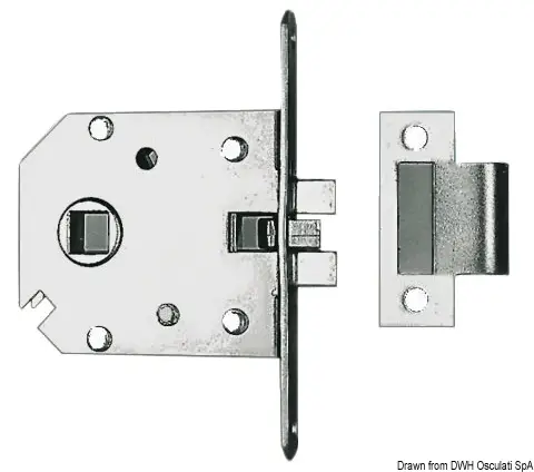Serratura incasso ottone cromato 60x70 mm Consegna Rapida