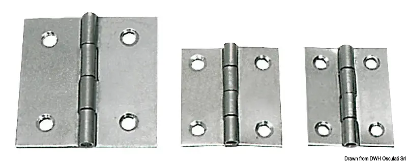 Offerta Lampo Cerniera 0,8 mm in Acciaio Inox mm 25x30