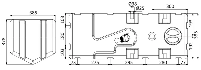 Serbatoio+maceratore 12 V 110 l Spedizione Espresso