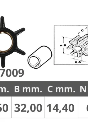 Girante mercury 2t 6-9,8 hp Saldi