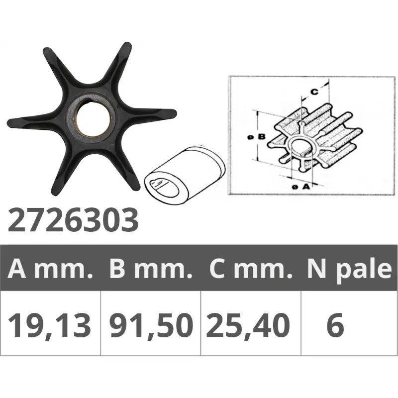 Promozione Girante johnson/ev. 2t 40-60hp