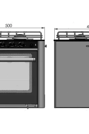 Cucina can 2 fuochi + forno Novità