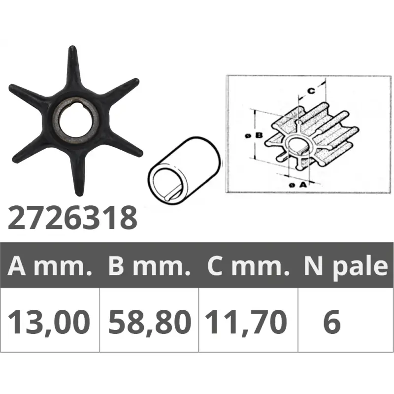 Girante mercury 4t 9,9-15 hp Occasione Imperdibile