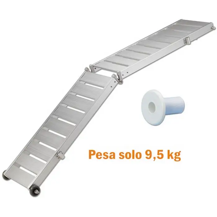 Passerella Pieghevole Pianale in Alluminio Antiscivolo Occasione