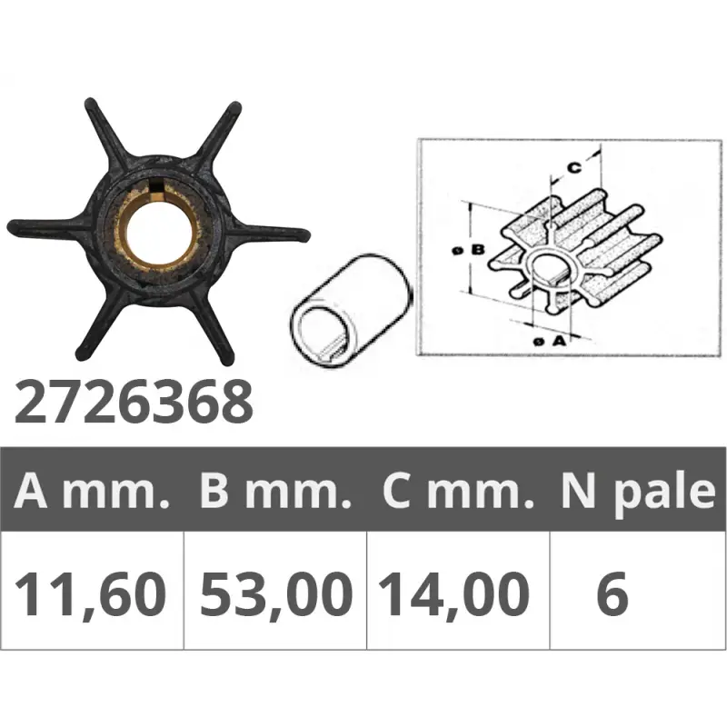 Girante yamaha/selva 4t 6-8 hp Esclusivo