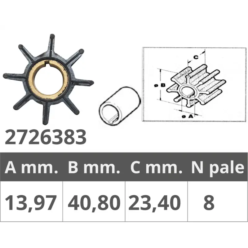 Prezzo Ridotto Girante tohatsu 2/4t 9,9-15-18 hp