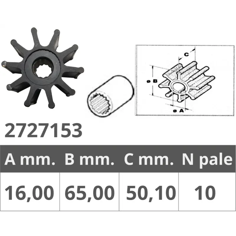 Girante jabsco 17937 volvo 3588475 Pagamento Sicuro