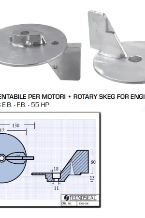 Pinna Orientabile per Motori OMC 55 HP A Buon Prezzo