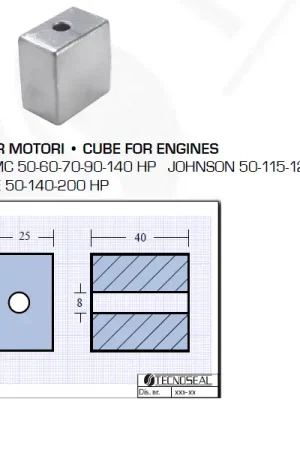 Ultime Pezzi Cubo per Motori OMC Johnson Evinrude