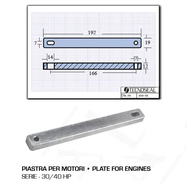 Piastra per Motori 30 40 HP Quantità Limitata