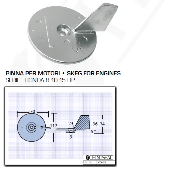 Pinna per Motori Honda 8 10 15 HP Affare