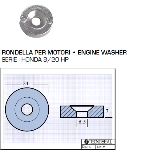 Professionale Rondella per Motori Honda 8 20 HP