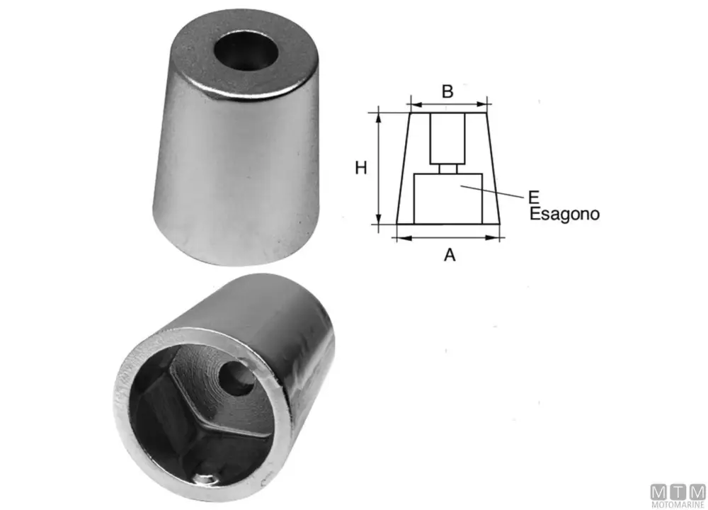 Anodo ogiva hex d35mm al Miglior Prezzo