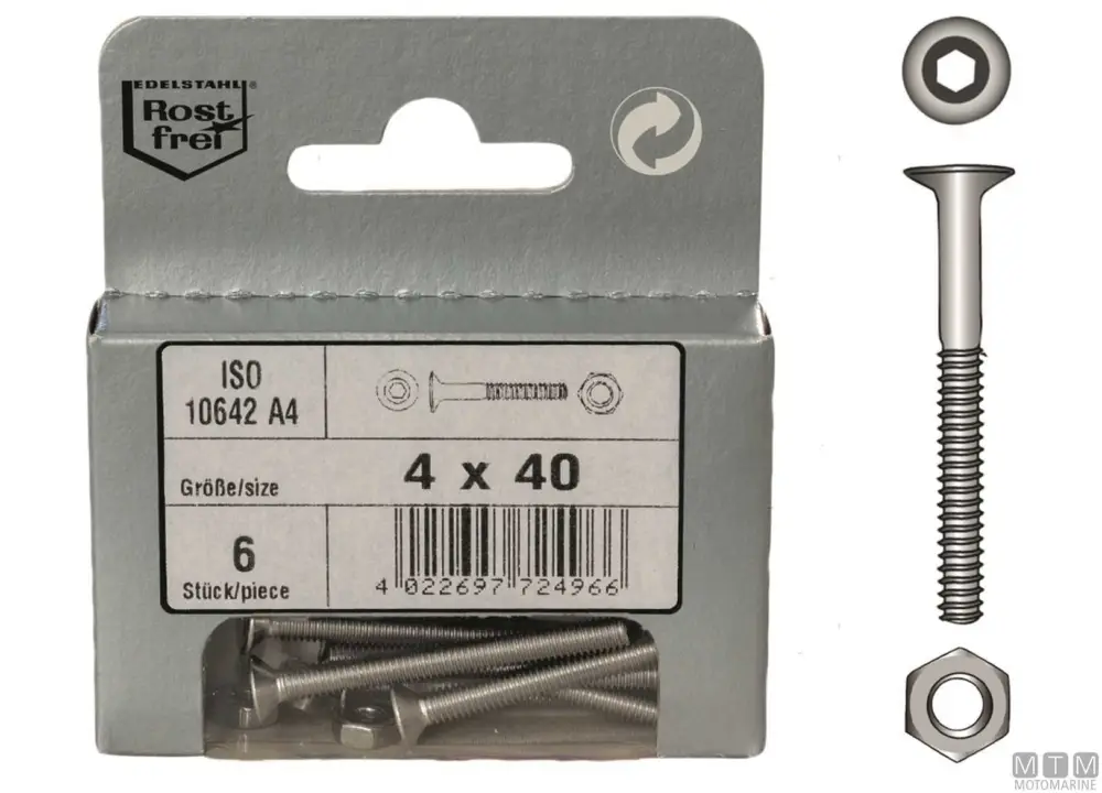Offerta Speciale Viti t.sv/cava-es 10642+d a4 m4x50 4pz