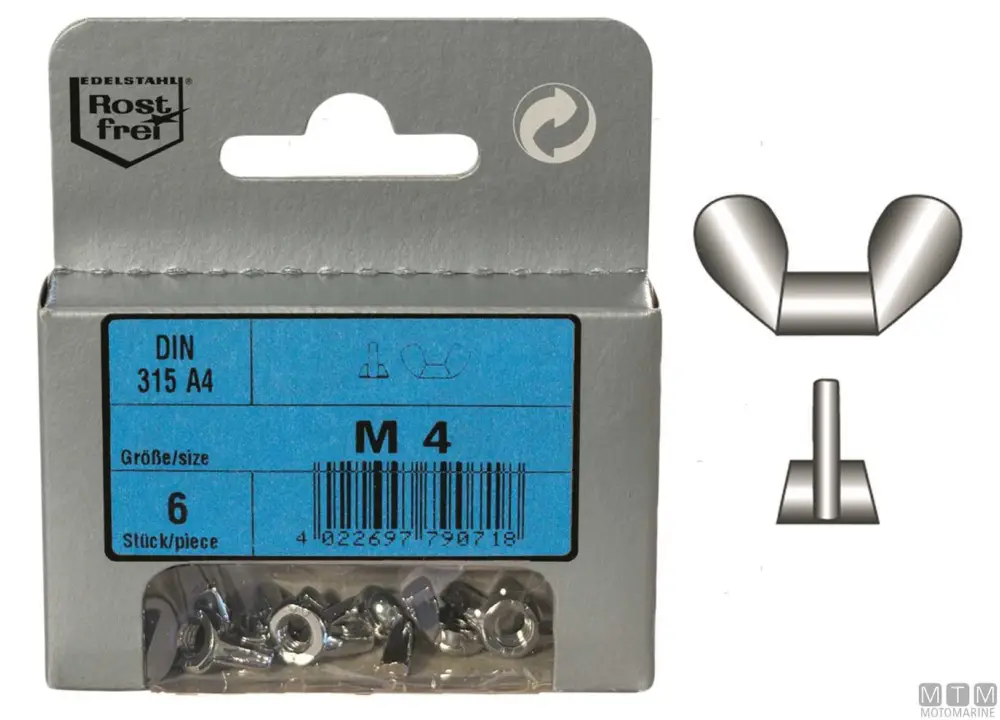 Pagamento Sicuro Dadi c/alette din315 a4 m10 2pz