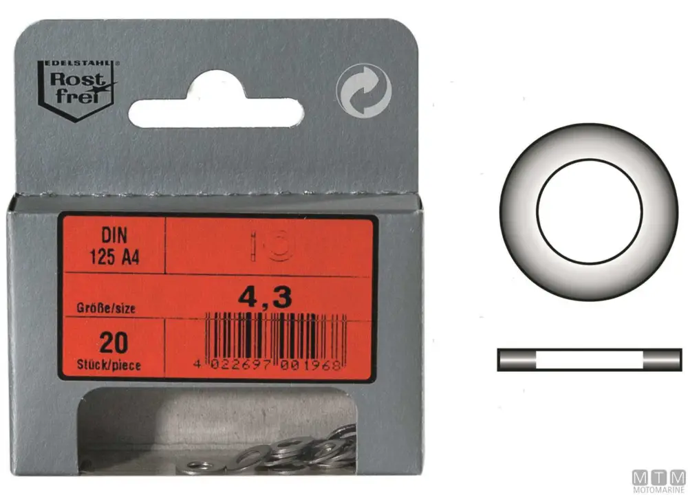 Subito Disponibile Rondelle piane din125 a4 13 10pz