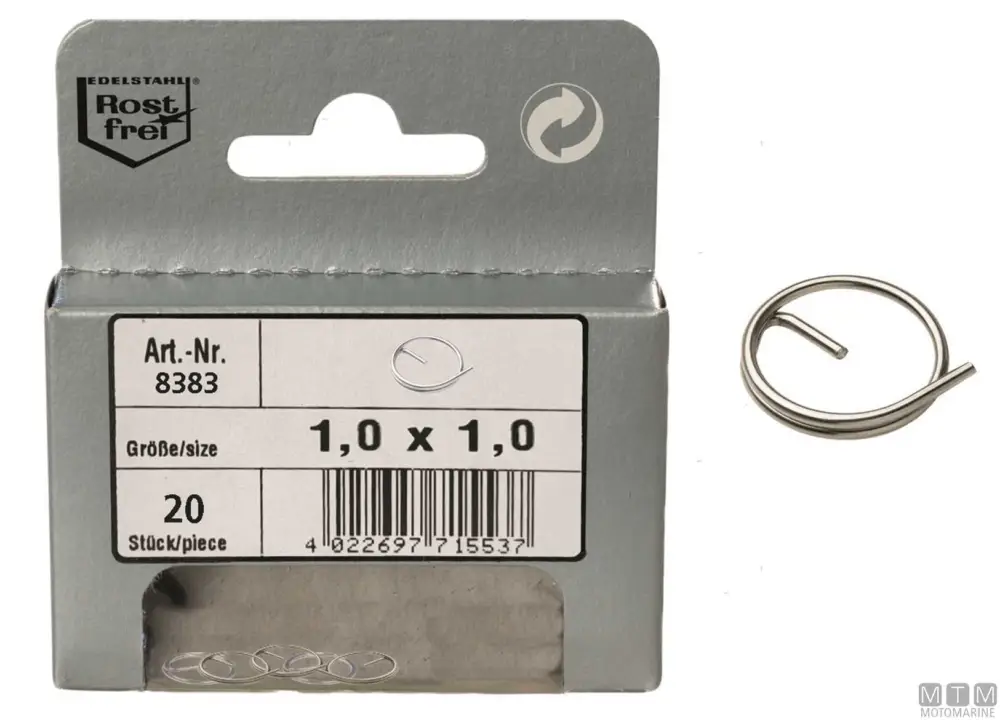 Super Prezzo Anellini sicurezza 8383 a4 1.5x20 10pz