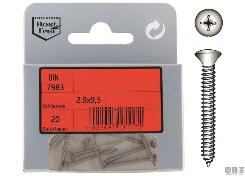 Viti atf din7983 a4 3.5x9.5 20pz Compra Adesso